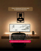 Batman DC Comics: Cuadro de Madera MDF Negra Minimalista