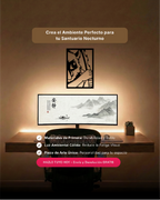 Inosuke Hashibira Demon Slayer: Cuadro de Madera MDF Negra