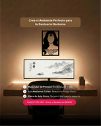 Mujer Maravilla Wonder Woman: Cuadro de Madera MDF Negra