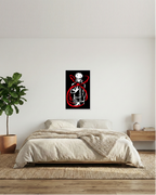 Satoru Gojo Edición Limitada: Cuadro de Madera MDF Negra