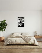 Spiderman: Cuadro Decorativo en Madera MDF Negra Minimalista