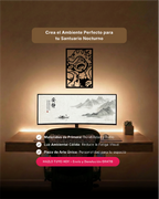 Arte de pared temático para setup gamer con silueta de icono de libertad en MDF, ideal para coleccionistas de anime.