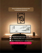 Arte de pared temático para setup gamer con silueta de pequeña intelectual en MDF, ideal para ambientes creativos.